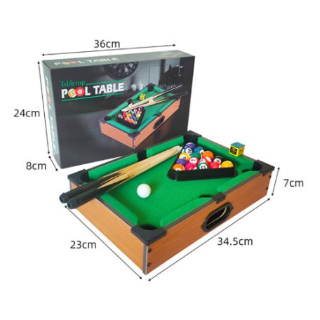 Mini biliardový stôl pre deti 34,5 cm x 23 cm