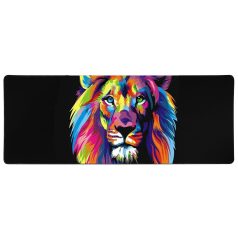   Veľká podložka pod myš s LED podsvietením 80 x 30 cm - s farebným vzorom leva