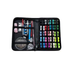   Šijacia súprava v praktickom čiernom držiaku - 128 dielna