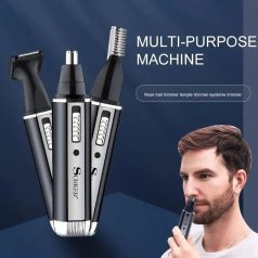   Holiaci strojček Surker 3v1, zastrihávač nosa a uší, zastrihávač fúzov a zastrihávač obočia