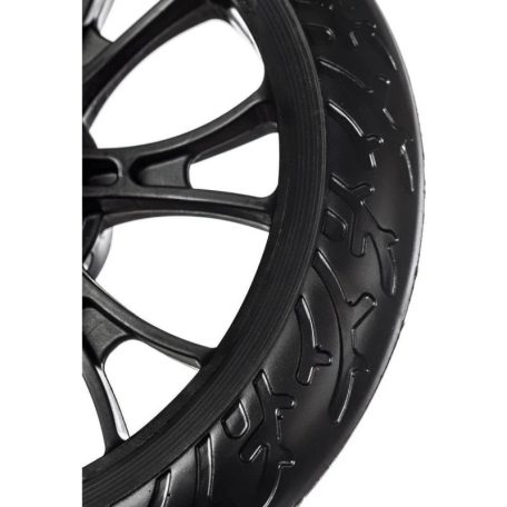 Skladacia kolobežka s dvojitým odpružením - nastaviteľná výška, brzdový systém zadného kolesa, silikónové kolieska