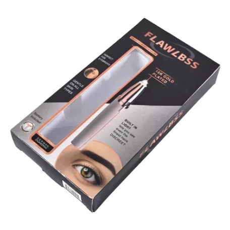 Bezbolestný epilátor obočia s LED svetlom