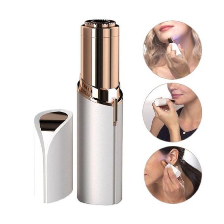 Dámsky epilátor na tvár a telo s LED svetlom - 11×2,5 cm - Biely