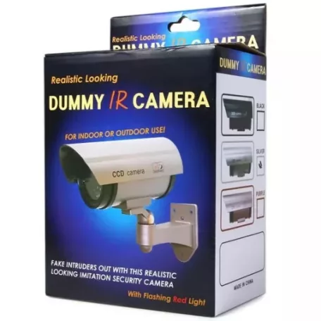 Falošná bezpečnostná kamera s LED svetlom + darčeková nálepka