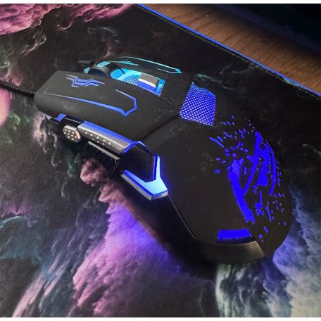 Weibo S10 herná optická 6-tlačidlová myš s LED diódami - 3200 dpi