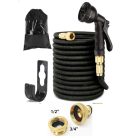 15 metrová postrekovacia hadica s hlavicou postrekovača v čiernej farbe