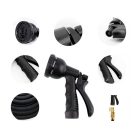 15 metrová postrekovacia hadica s hlavicou postrekovača v čiernej farbe