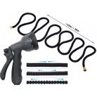 Záhradná hadica 30m s hlavicou postrekovača v čiernej farbe