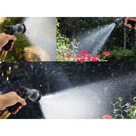 Záhradná hadica 30m s hlavicou postrekovača v čiernej farbe