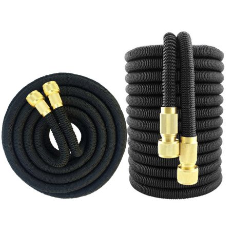 Záhradná hadica 45m s hlavicou postrekovača v čiernej farbe