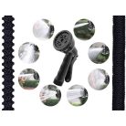 Záhradná hadica 45m s hlavicou postrekovača v čiernej farbe