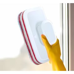   Magnetický obojstranný čistič okien s ergonomickou rukoväťou