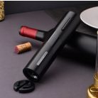 Elegantná elektrická vývrtka, elektrický otvárač na víno v čiernej farbe