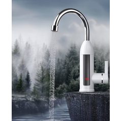   Okamžitý elektrický ohrievač vody s LED displejom v bielej farbe - 3000W