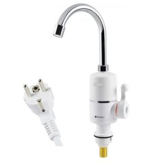 Okamžitý elektrický ohrievač vody v bielej farbe - 3000W