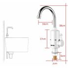 Okamžitý elektrický ohrievač vody v bielej farbe - 3000W