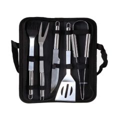 Sada grilovacieho náradia v praktickej taške - 5-dielna 