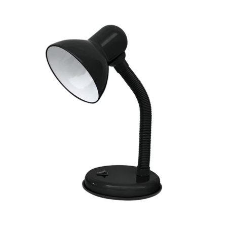 Nastaviteľná stolová lampa v čiernej farbe