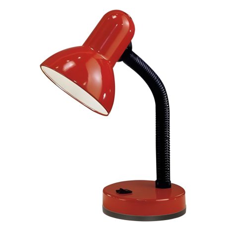 Nastaviteľná stolová lampa v bordovej farbe