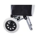  Nákupná taška skladacia na kolieskach - Čierno-sivá 