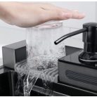 Elegantný multifunkčný kuchynský drez Boston z nehrdzavejúcej ocele s dvojitým kohútikom, umývačkou pohárou, LED displejom a doskou na krájanie - 76 cm x 45 cm