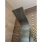 Elegantný čierny hydromasážny sprchový set