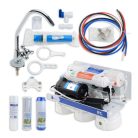 Vodný filter s reverznou osmózou, 0,0001 mikrónu, viacstupňový, s čerpadlom