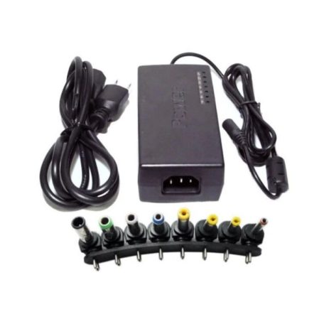 Univerzálna nabíjačka na notebook, 12-24 V, 7-zástrčkový typ 12V / 15V / 16V / 18V / 19V / 20V / 24V, čierna farba