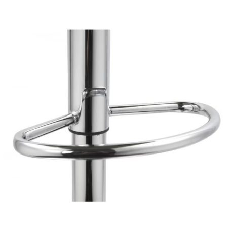 2 štýlové, výškovo nastaviteľné biele barové stoličky Miami