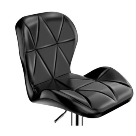 2 štýlové, výškovo nastaviteľné čierne barové stoličky Chicago