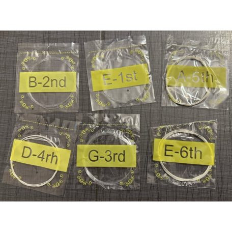 6-dielna súprava strún pre klasickú gitaru