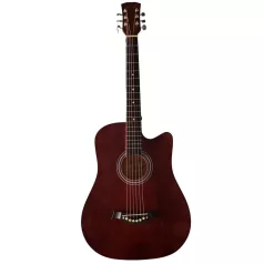 6-strunová akustická gitara - tmavohnedá (GF) 