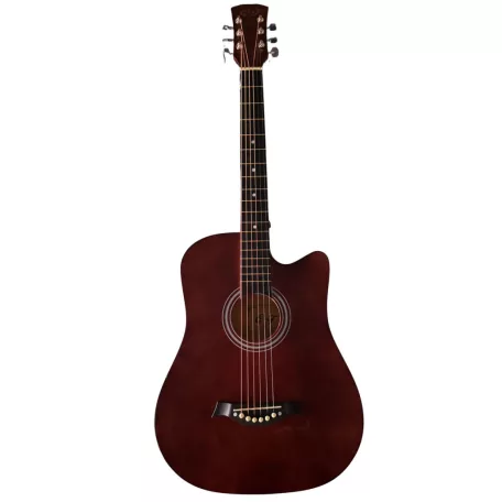 6-strunová akustická gitara - tmavohnedá (GF) 