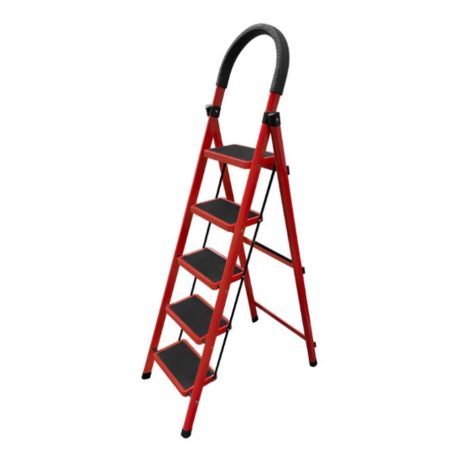 Skladací 5-stupňový hliníkový rebrík