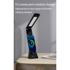 Stolná lampa, nabíjačka telefónu a hodiny  3 v 1 - 15 W