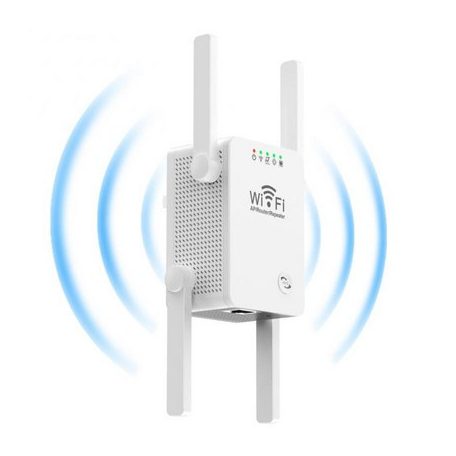 Výkonný WiFi zosilňovač - 300 Mbps v bielej farbe