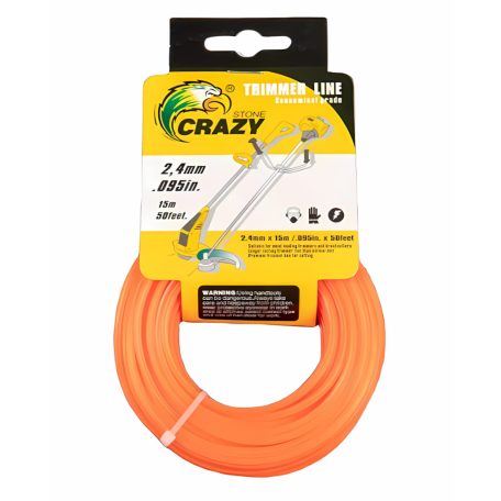 2,4 mm damil pre kosačku na trávu - 15 m