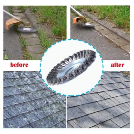 Kefa na čistenie dlažby a odstraňovanie buriny pre krovinorez – 8" (20 cm)