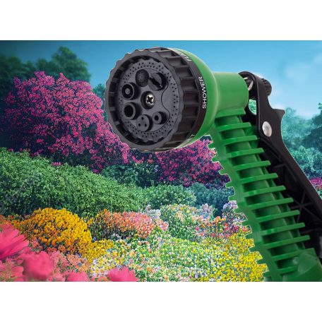 Zavlažovacia hlavica na záhradnú hadicu s konektormi - 7 funkčná