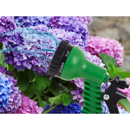 Zavlažovacia hlavica na záhradnú hadicu s konektormi - 7 funkčná