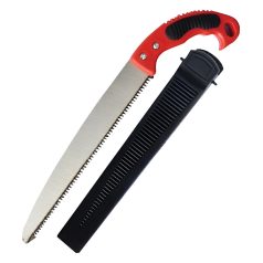 Prerezávacia píla v praktickom čiernom držiaku