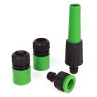 15 metrová postrekovacia hadica so 4-dielnou sadou postrekovacej hlavice - 1/2 palca