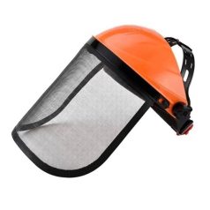 Kovová ochranná prilba pre kosačku na trávu