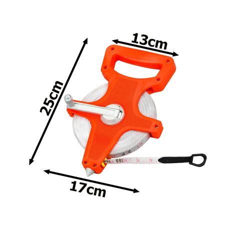 Krajčírsky meter v kotúči s praktickými kliešťami 100 metrový 
