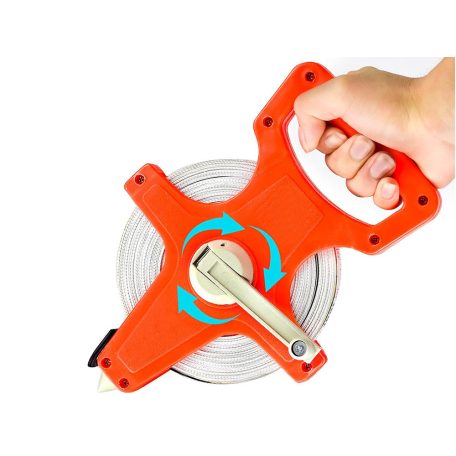 Krajčírsky meter v kotúči s praktickými kliešťami 50 metrový 