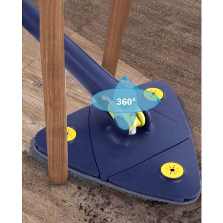 Výsuvný trojuholníkový teleskopický mop otočný o 360°