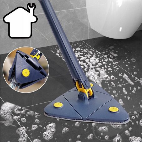 Výsuvný trojuholníkový teleskopický mop otočný o 360°