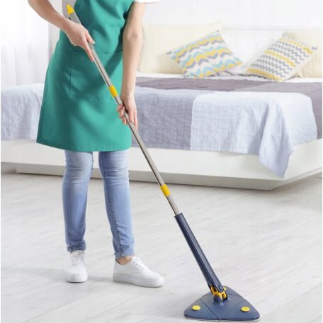 Výsuvný trojuholníkový teleskopický mop otočný o 360°