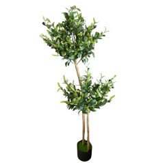 150 cm-ový dvojitý umelý olivovník v kvetináči