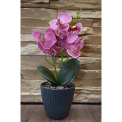 33 cm-ový umelý Phalaenopsis v kvetináči
